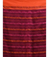  Traditional Bengali Begampuri  Handloom Cotton Saree With Blouse Piece(Blue Pink)