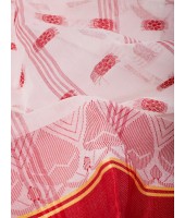 Traditional Tant Pure Cotton Handloom Saree LalKamal Design Without Blouse Piece (Red White)