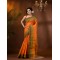 Traditional Bengal Tant Woven Minakari Kolka Design Pure Handloom Cotton Saree Without Blouse Piece(Deep Orange)