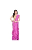 dB Desh Bidesh Women`s Bengal Handloom Tant Soft Dhakai Jamdani Cotton Saree Whole Body Design (Purple)