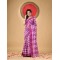 Bengal Tant Banphul Print Design Pure Handloom Cotton Saree Without Blouse Piece (Purple)