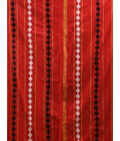 Khesh Pure Cotton Handloom Saree Diamond Designed With Blouse Piece(Red)