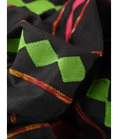 Bengali Khesh Pure Cotton Handloom Saree Diamond Designed With Blouse Piece(Black)