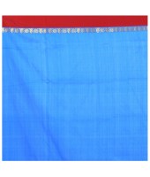 dB DESH BIDESH Women`s Bengal Kanchipuram Art Silk Saree Handmade Whole Body Garad Design With Running Blouse Sky Blue