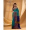 Tant Cotton Silk Handloom Cotton Saree Pushpomala With Blouse Piece (Tute Blue)