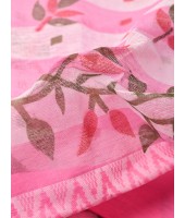  Madhabilata Print Design Pure Handloom Cotton Saree Without Blouse Piece (Pink)