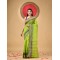  Handloom Cotton Saree Mina Pyramid Woven Designer Without Blouse Piece (Green)