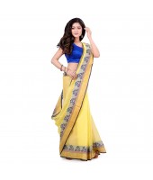 Women`s Traditional Bengal Tant Pure Handloom Cotton Saree PushpoLata Woven Design Without Blouse Piece Light Yellow