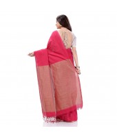  Cotton Handloom RupSagar Design Saree Without Blouse Piece (Pink)