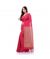  Cotton Handloom RupSagar Design Saree Without Blouse Piece (Pink)