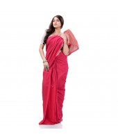  Cotton Handloom RupSagar Design Saree Without Blouse Piece (Pink)