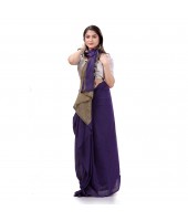  Cotton Handloom RupSagar Design Saree Without Blouse Piece (Purple)