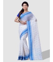 Women Pure Cotton Traditional Handloom Noksa Woven Design Bengal Tant Saree Without Blouse Pcs