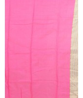 Women`s Handloom Soft Resham Dhakai jamdani Bengal Cotton Silk Tant Saree Whole Body Kolka Design with Blouse Pcs (Pink Orange)