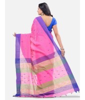 Pure Cotton 100% Traditional Bengali Handloom Tant Saree Very Soft Cotton Materials"Clical Desigined" With Blouse Picas