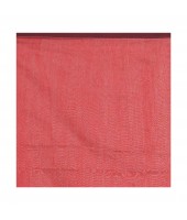 DESH BIDESH Women`s Bengal Half Half Ghicha Handloom Cotton Silk Saree With Blouse Piece (Red Black)