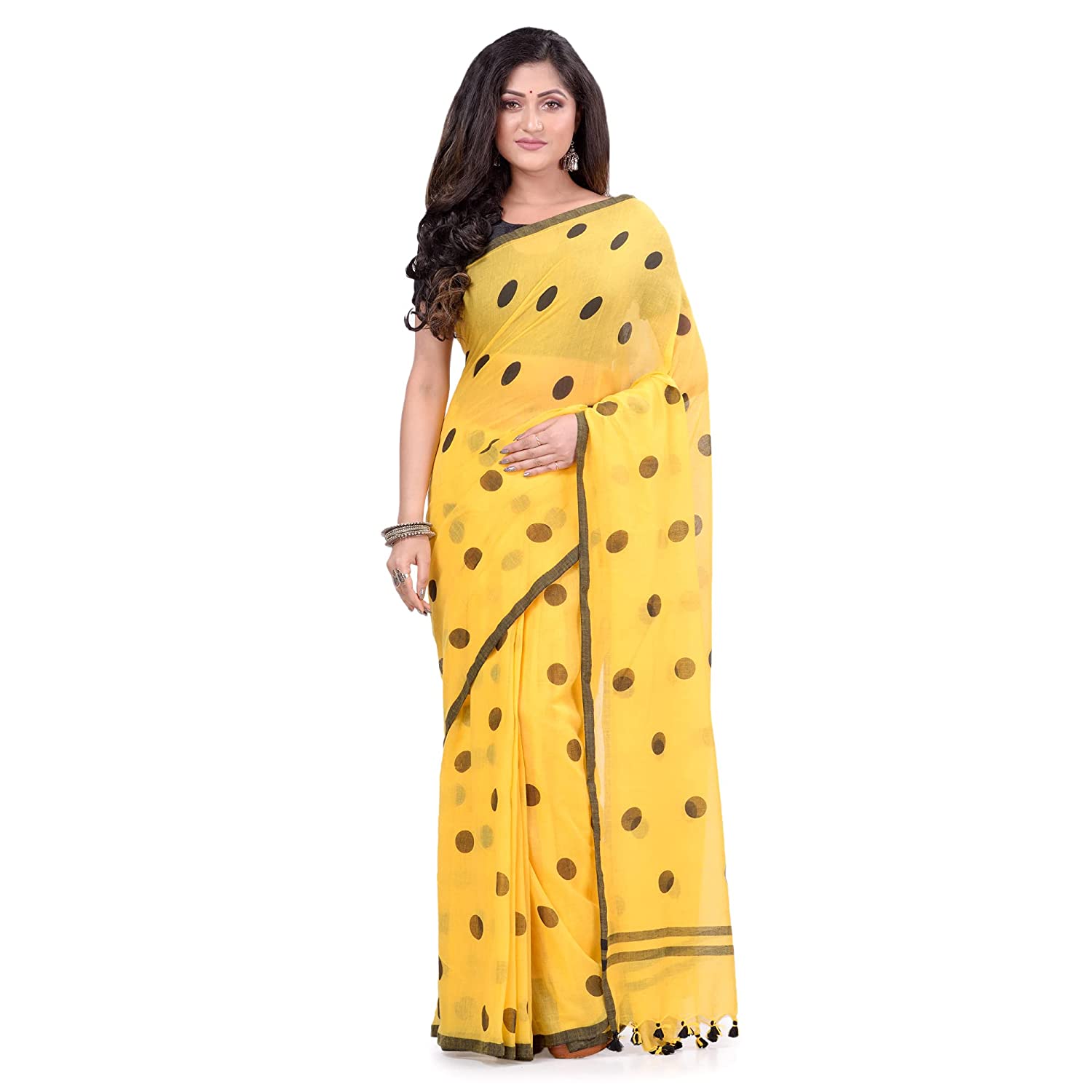 Buy Pundala ji Printed Handloom Pure Cotton Multicolor Sarees Online @ Best  Price In India | Flipkart.com