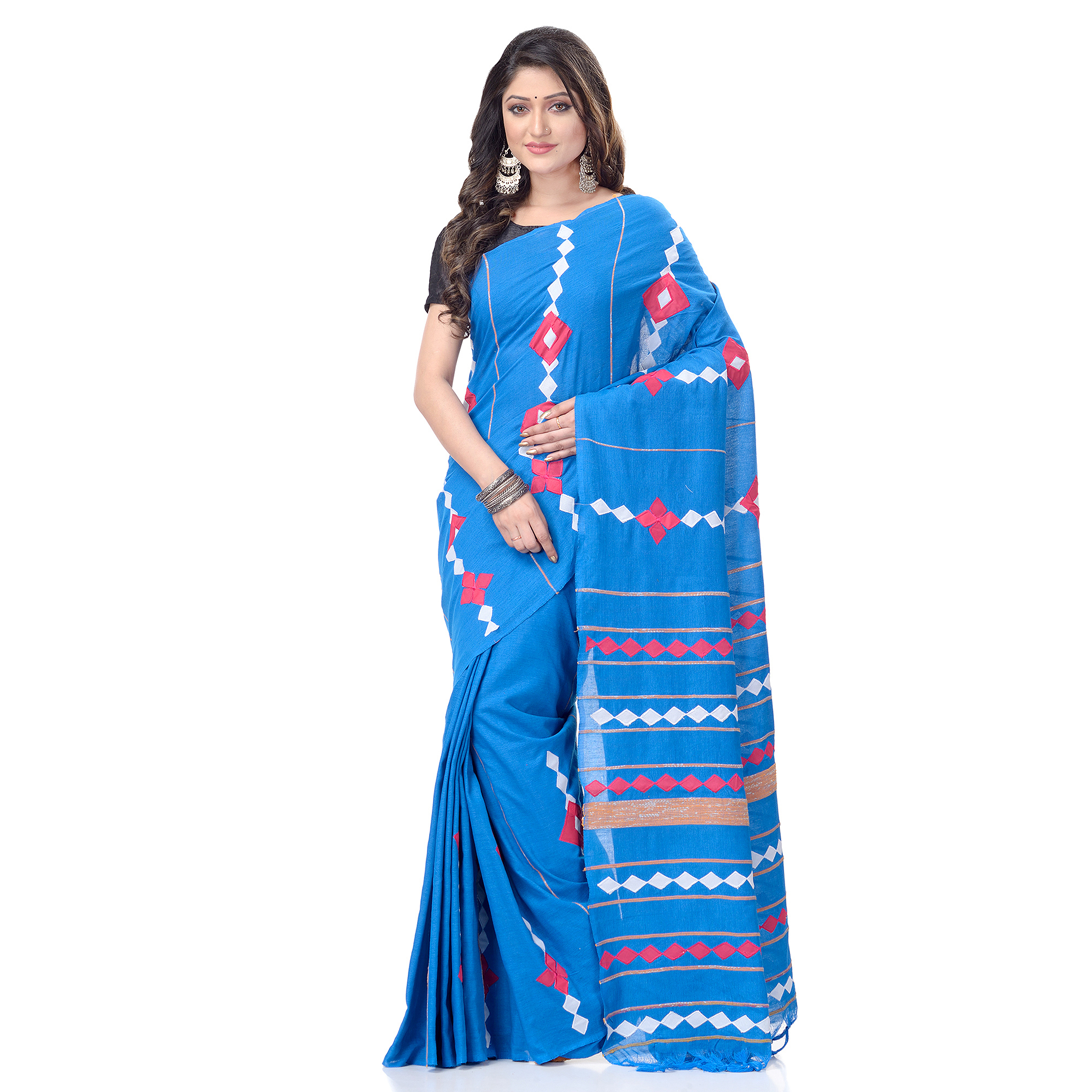 buy handloom bengal kesh cotton saris online in desh bidesh