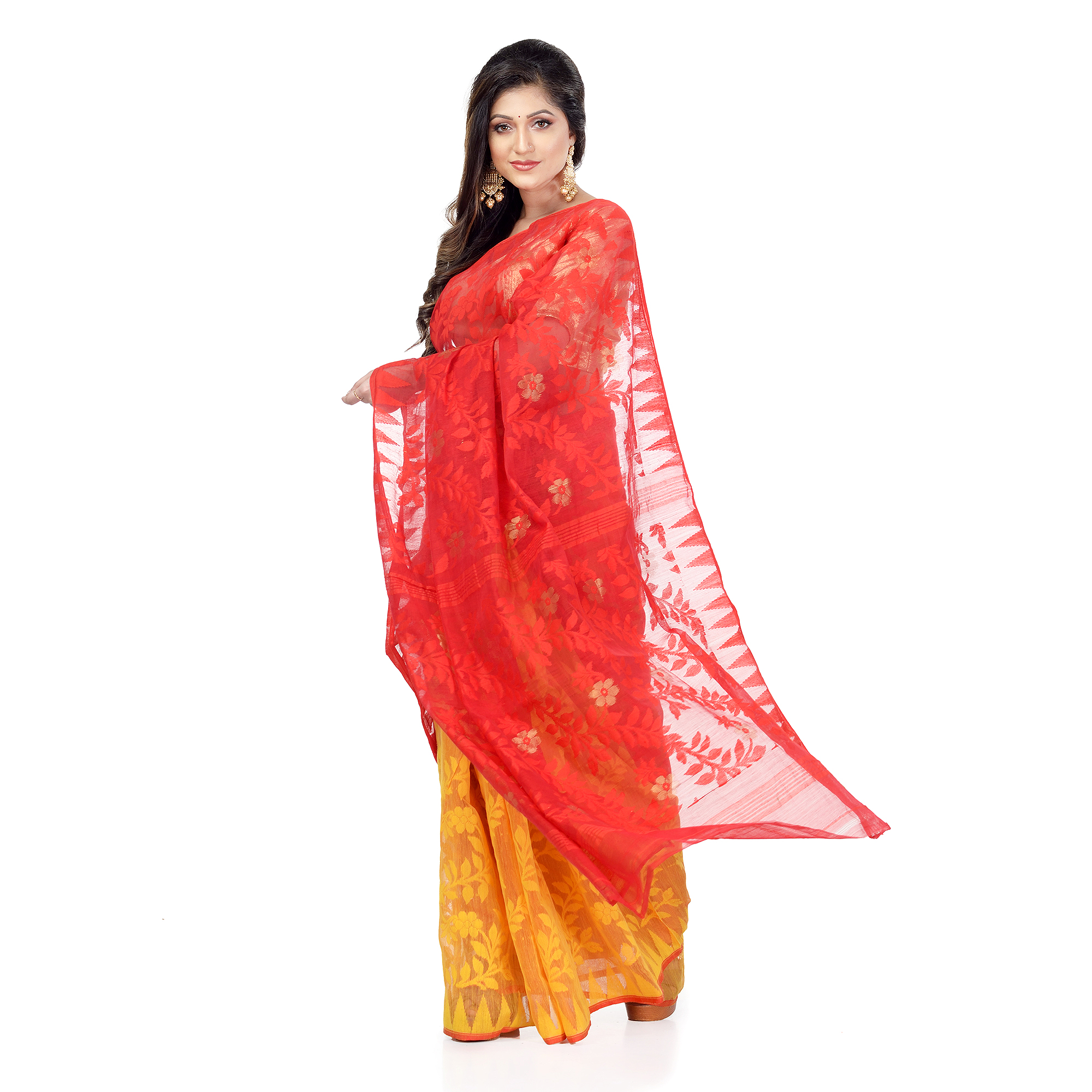 Bengal Tant Pure Dhakai Jamdani Sarees In Online